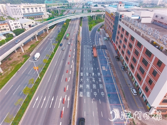 S385線三江官田擁堵路段治理工程完工，改善群眾出行條件。